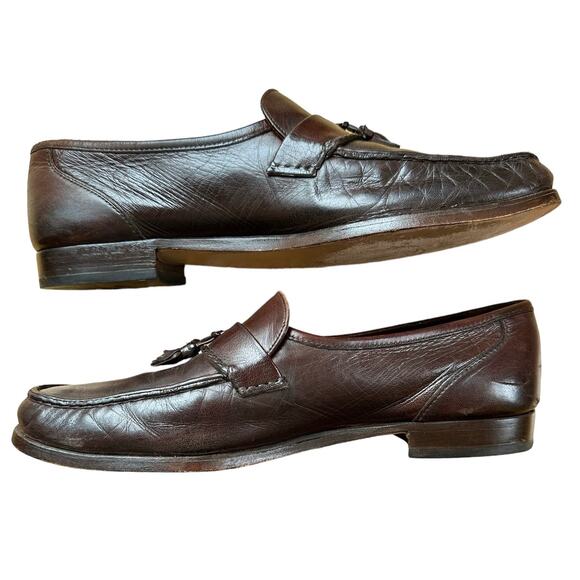 Men\'s Allen Edmonds Villarosa Tassel Loafers - Brownish Burgundy Size 13B main image 10